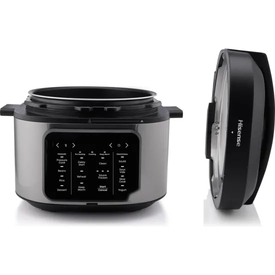 Hisense HMC6SBK multifunkciós főzőedény, 1500W, 6L, inox szín 