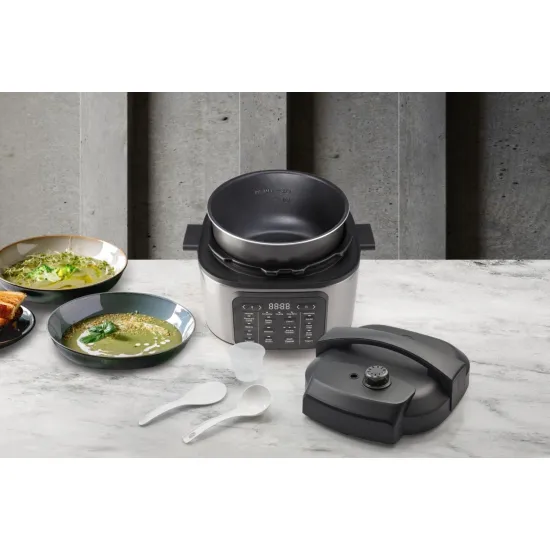 Hisense HMC6SBK multifunkciós főzőedény, 1500W, 6L, inox szín 