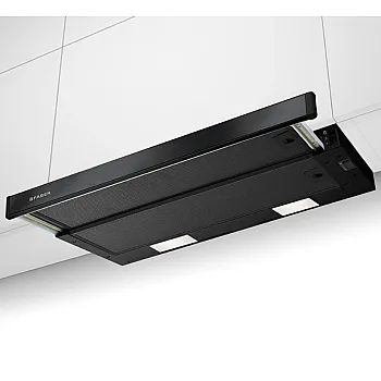 Faber Flexa NG BK A60 fekete beépíthető kihúzható konyhai elszívó, 60cm, 2xLED világítás 315.0750.509