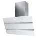 Faber STEELMAX EV8 LED WH/X A80, beépíthető falra szerelhető döntött kürtös konyhai elszívó, 80 cm, LED világítás, inox/fehér szín, 330.0538.523 