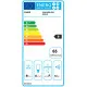 Faber STEELMAX EV8 LED BK/X A55 beépíthető falra szerelhető döntött kürtös konyhai elszívó, 55 cm, inox/fekete szín, 330.0538.524  