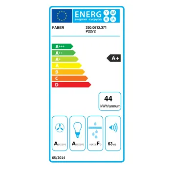 Faber DAISY PLUS WH A80 beépíthető falra szerelhető döntött kürtös konyhai elszívó, 80 cm, LED világítás, inox/fehér szín, 330.0612.371