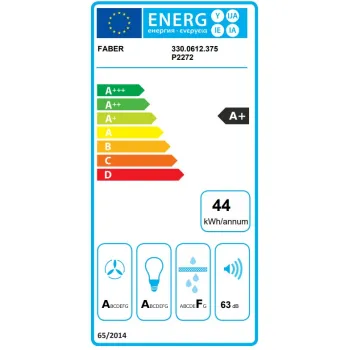 Faber DAISY PLUS WH A55 beépíthető falra szerelhető döntött kürtös konyhai elszívó, 55 cm, LED világítás, inox/fehér szín, 330.0612.375 