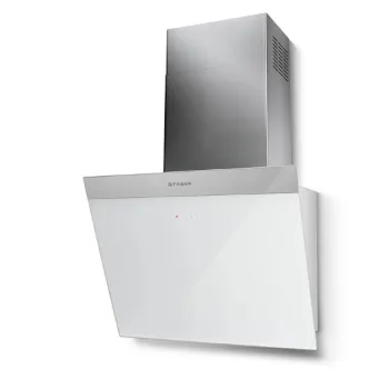 Faber DAISY PLUS WH A55 beépíthető falra szerelhető döntött kürtös konyhai elszívó, 55 cm, LED világítás, inox/fehér szín, 330.0612.375 
