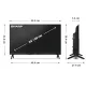 Sharp 24HF2265E HD Ready Smart LED TV, 24", 60.96 cm 