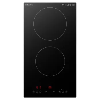 Philco PHD 302 E beépíthető indukciós dominó üvegkerámialap, 28.8x52x5.6 cm, fekete szín 