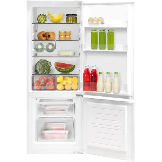 Amica BK2265.4 beépíthető kombinált alulfagyasztós hűtőszekrény, 162/50L, 54x54x144 cm 