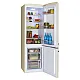 Amica FK2965.3GAA retro alulfagyasztós kombinált hűtőszekrény, 181/63L, 55x61.5x181 cm, bézs szín 