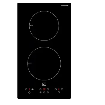 SLX 5IF-2SB beépíthető domino indukciós 2 főzőzónás kerámialap, 29x52x5.8 cm, fekete szín