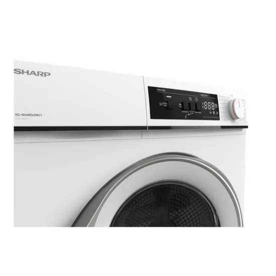 Sharp KD-NHA8S6GWE-EE hőszivattyús szárítógép, 8 kg, Wifi, 59.6x56.3x84.5 cm 