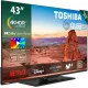 Toshiba 43QV3463DG 4K UHD Smart QLED TV, 43", 109.22 cm