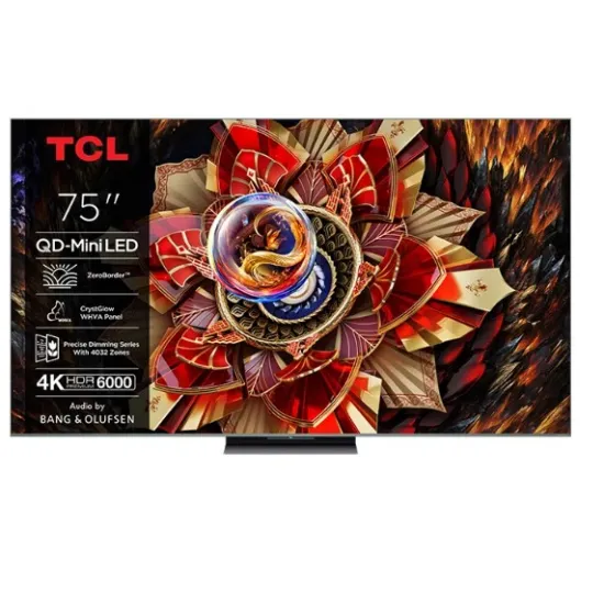 TCL 75C9K Premium 4K UHD QD-MiniLED TV, 75", 190.5 cm