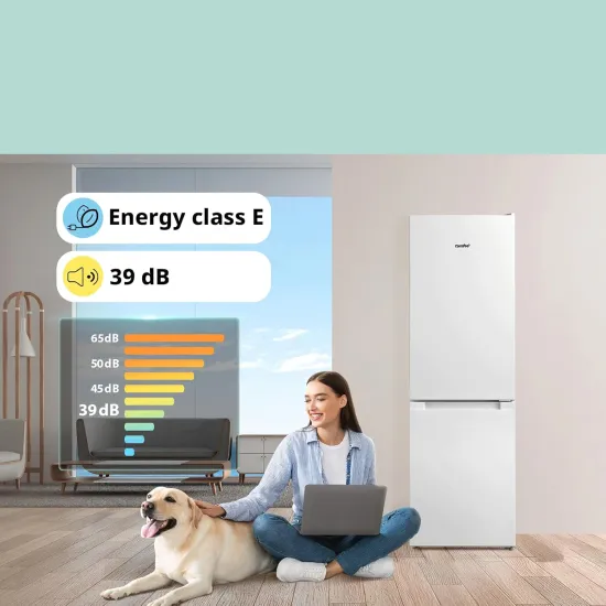 Comfee RCB169WH2(E) alulfagyasztós kombinált hűtőszekrény, 115/59L, 47x51.1x150 cm 