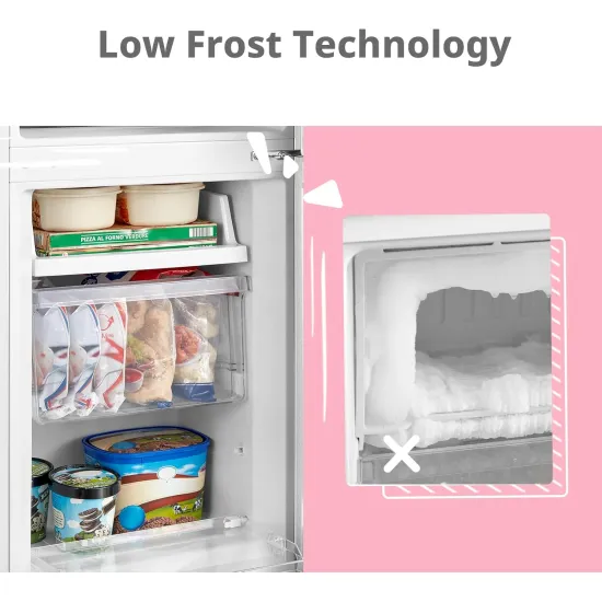 Comfee RCB169WH2(E) alulfagyasztós kombinált hűtőszekrény, 115/59L, 47x51.1x150 cm 