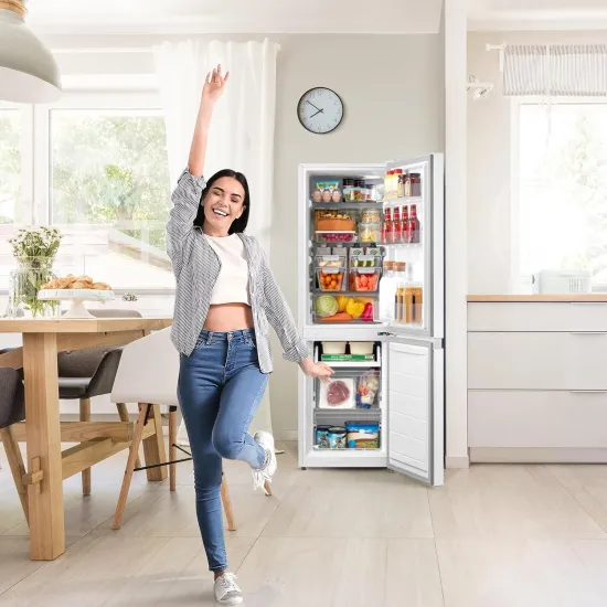 Comfee RCB169WH2(E) alulfagyasztós kombinált hűtőszekrény, 115/59L, 47x51.1x150 cm 