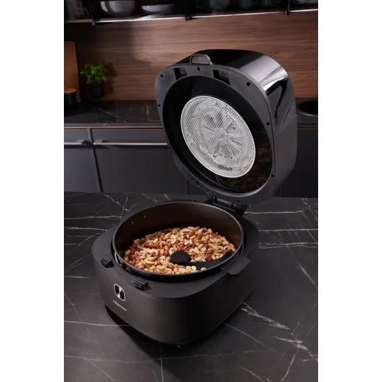 Hisense HAF1350DR forrólevegős sütő, Air Fryer, 6.7L, 1350W, antracit szín 