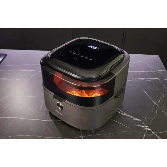 Hisense HAF1350DR forrólevegős sütő, Air Fryer, 6.7L, 1350W, antracit szín 