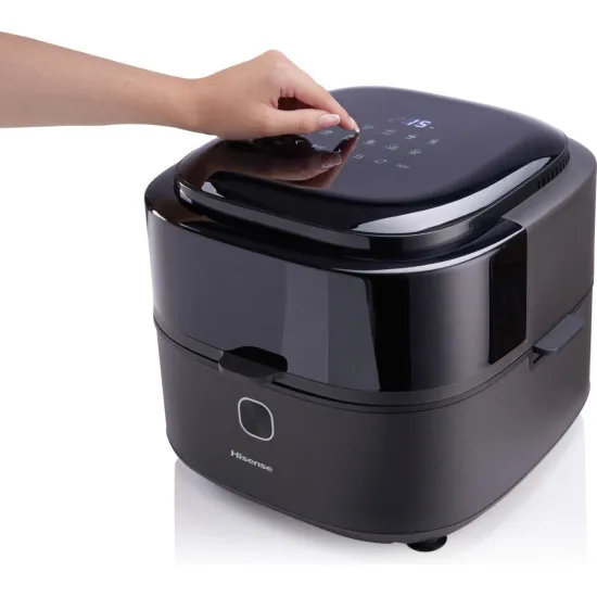 Hisense HAF1350DR forrólevegős sütő, Air Fryer, 6.7L, 1350W, antracit szín 
