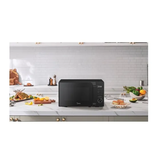 Midea AG20CF2EBK mikrohullámú sütő, 700W, 20L, fekete szín 