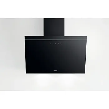 Whirlpool AKR 62F LT K beépíthető falra szerelhető döntött kürtös konyhai elszívó, 59.8x32.6x36 cm, fekete szín 