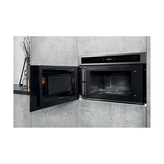 Ariston MN 512 IX /HA beépíthető mikrohullámú sütő, 750W, 22L, 59.5x32x38.2 cm, inox 