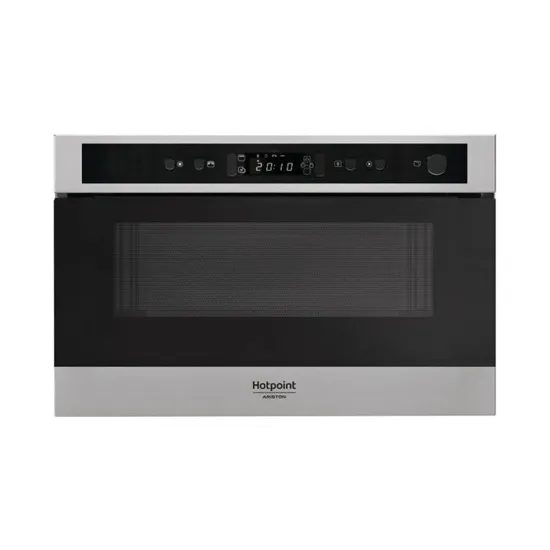 Ariston MN 512 IX /HA beépíthető mikrohullámú sütő, 750W, 22L, 59.5x32x38.2 cm, inox 