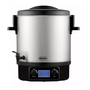 Bravo B4956 27l többfunkciós befőző edény: befőzés, melegítés vízfürdőben, meleg italok adagolása, pl. tea, forralt bor, leves, digitális kijelző 30 és 100 °C