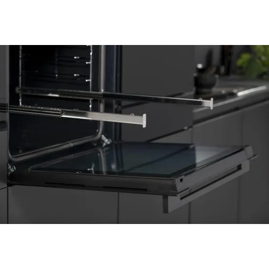 Hisense BAS614P8B beépíthető sütő, 77L, Wifi, pirolitikus tisztítás, 59.5x56.4x59.5 cm, fekete szín 