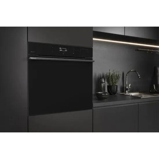 Hisense BAS614P8B beépíthető sütő, 77L, Wifi, pirolitikus tisztítás, 59.5x56.4x59.5 cm, fekete szín 