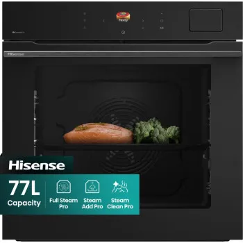 Hisense BFS615S8B beépíthető sütő, 77L, Wifi, 59.5x56.4x59.5 cm, fekete szín 