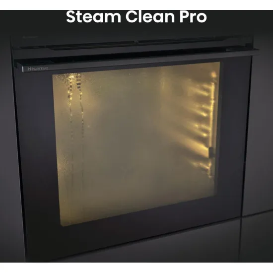 Hisense BFS615S8B beépíthető sütő, 77L, Wifi, 59.5x56.4x59.5 cm, fekete szín 