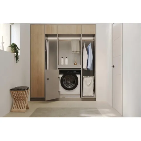 Haier BHA6S69M6DB9J-S beépíthető elöltöltős mosógép, 9 kg, inverter motor, Wifi, gőz, 60x52.5x82 cm