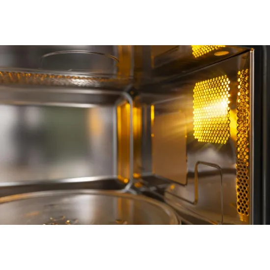 Hisense BIM325GI63DBG beépíthető mikróhullámú sütő, 900W, 25L, 59.5x39.6x38.6 cm, fekete szín 