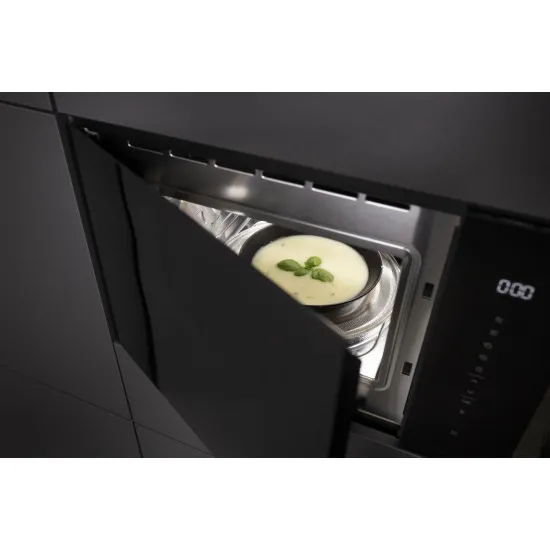 Hisense BIM325GI63DBG beépíthető mikróhullámú sütő, 900W, 25L, 59.5x39.6x38.6 cm, fekete szín 