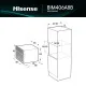 Hisense BIM406A8B beépíthető kompakt sütő és mikró, 50L, 59.5x54.6x45.5 cm, fekete szín 