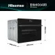 Hisense BIM406A8B beépíthető kompakt sütő és mikró, 50L, 59.5x54.6x45.5 cm, fekete szín 