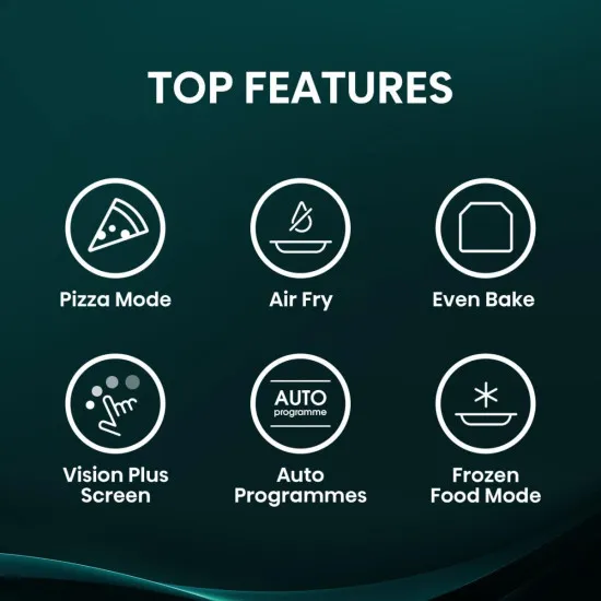 Hisense BIM406A8B beépíthető kompakt sütő és mikró, 50L, 59.5x54.6x45.5 cm, fekete szín 