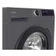 Candy BR 26SSB6G-S elöltöltős mosógép, 6 kg, gőz, Wifi, inverter motor, 59.5x42x85 cm, antracit szín 