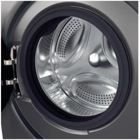 Candy BR 26SSB6G-S elöltöltős mosógép, 6 kg, gőz, Wifi, inverter motor, 59.5x42x85 cm, antracit szín 