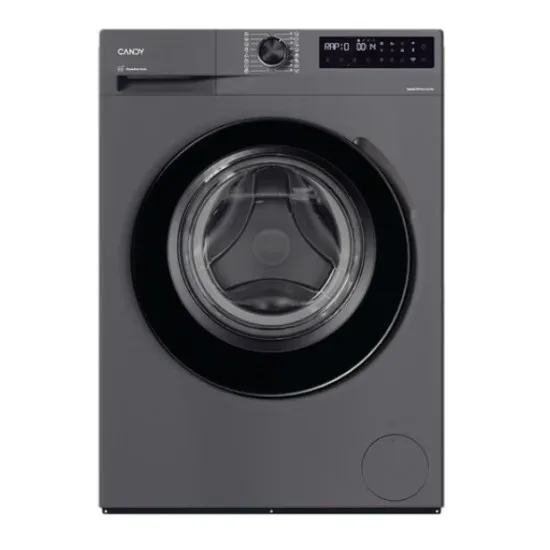 Candy BR 26SSB6G-S elöltöltős mosógép, 6 kg, gőz, Wifi, inverter motor, 59.5x42x85 cm, antracit szín 