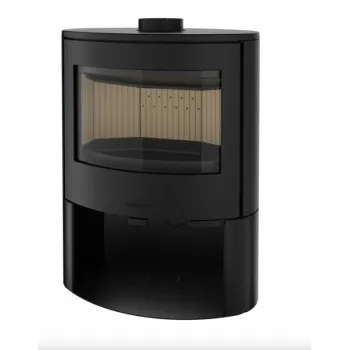 Nordflam Bolonia öntvény kandalló íves üveggel 10,5kW