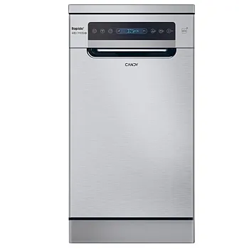 Candy CF0C7SB0FX mosogatógép, 10 teríték, automatikus ajtónyitás, inverter motor, Wifi, 44.8x60.5x84.6 cm, inox szín