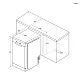 Candy CF0C7SB0FX mosogatógép, 10 teríték, automatikus ajtónyitás, inverter motor, Wifi, 44.8x60.5x84.6 cm, inox szín