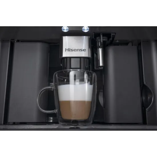 Hisense CM4340DBG beépíthető kávéfőző, 59.5x40.5x45.5 cm, fekete szín 