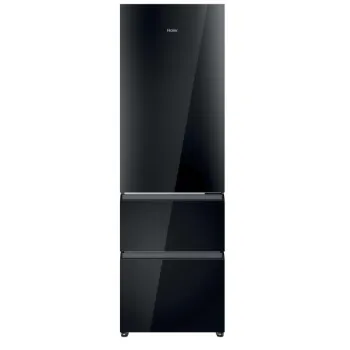 Haier CST9619DNGBW Full No Frost beépíthető alulfagyasztós kombinált hűtőszekrény, 247/137L, Wifi, 59.5x60x190.6 cm, fekete szín