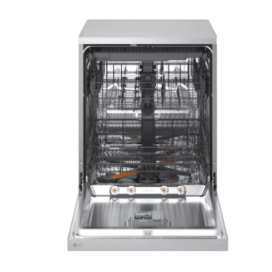 LG DF273FVS mosogatógép, 14 teríték, inverter motor, automatikus ajtónyitás, Wifi, 60x60x85 cm, hamvas ezüst szín 