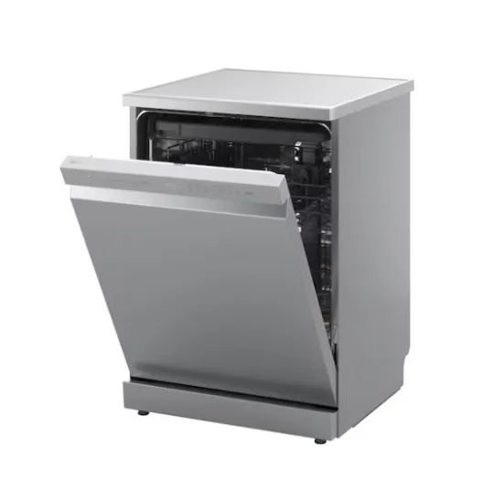 LG DF273FVS mosogatógép, 14 teríték, inverter motor, automatikus ajtónyitás, Wifi, 60x60x85 cm, hamvas ezüst szín 