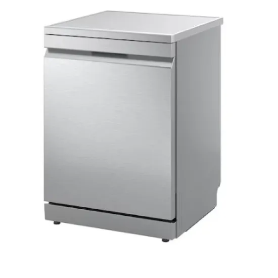 LG DF375HVS mosogatógép, 14 teríték, inverter motor, 3 kosár, automatikus ajtónyitás, 60x60x85 cm, hamvas ezüst szín 