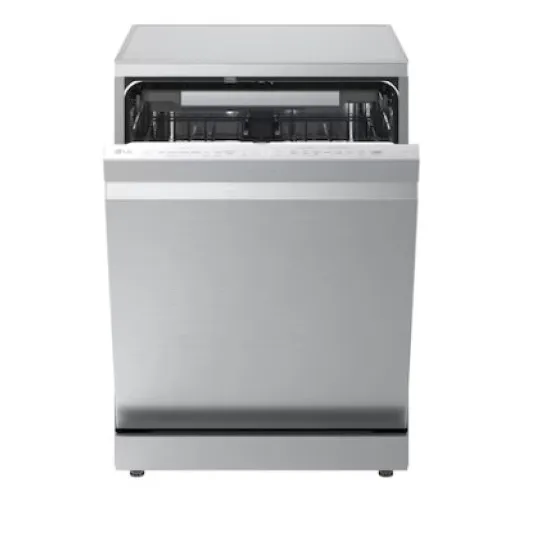 LG DF375HVS mosogatógép, 14 teríték, inverter motor, 3 kosár, automatikus ajtónyitás, 60x60x85 cm, hamvas ezüst szín 