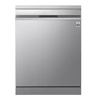 LG DF587HVS mosogatógép, 14 teríték, 3 kosár, automatikus ajtónyitás, Wifi, inverter motor, 60x60x85 cm, hamvas ezüst szín 